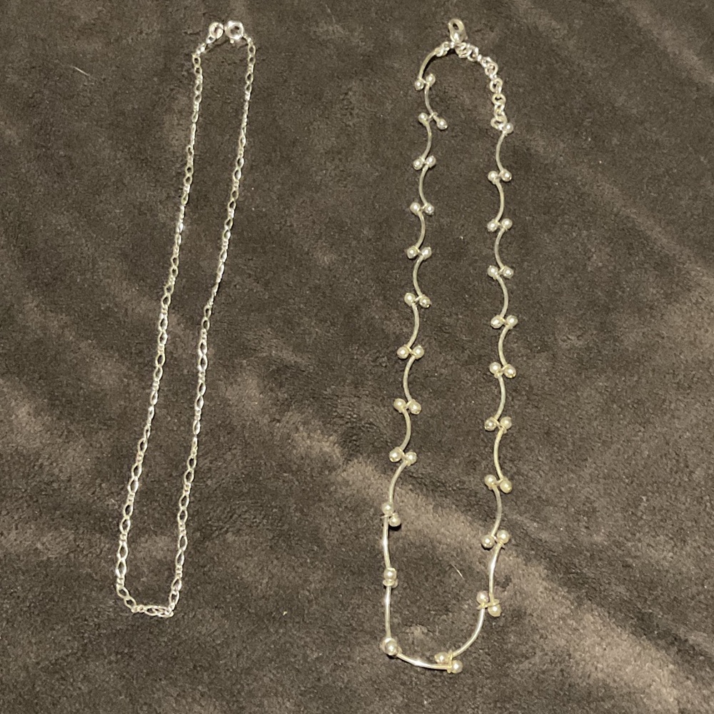 Elegant Silver and Gold Women's Necklace Set